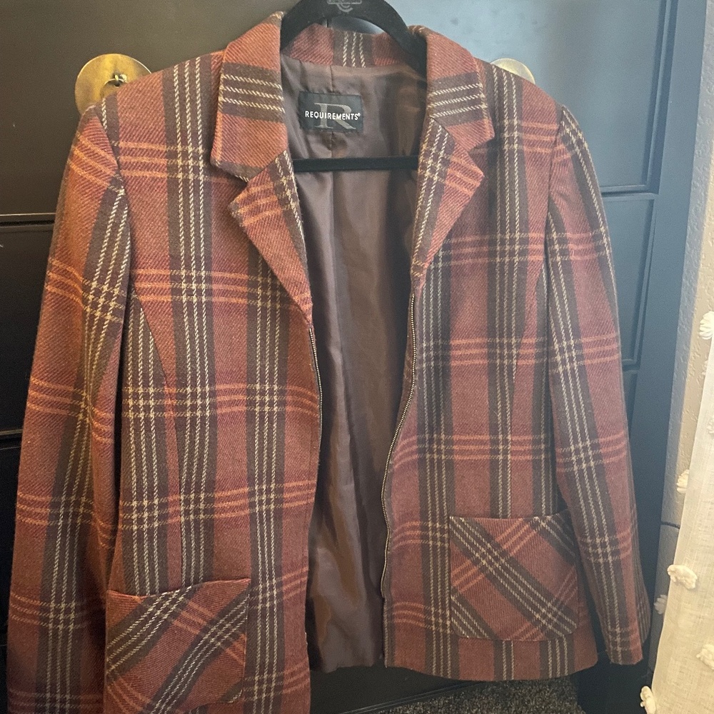 Oversized Plaid Blazer